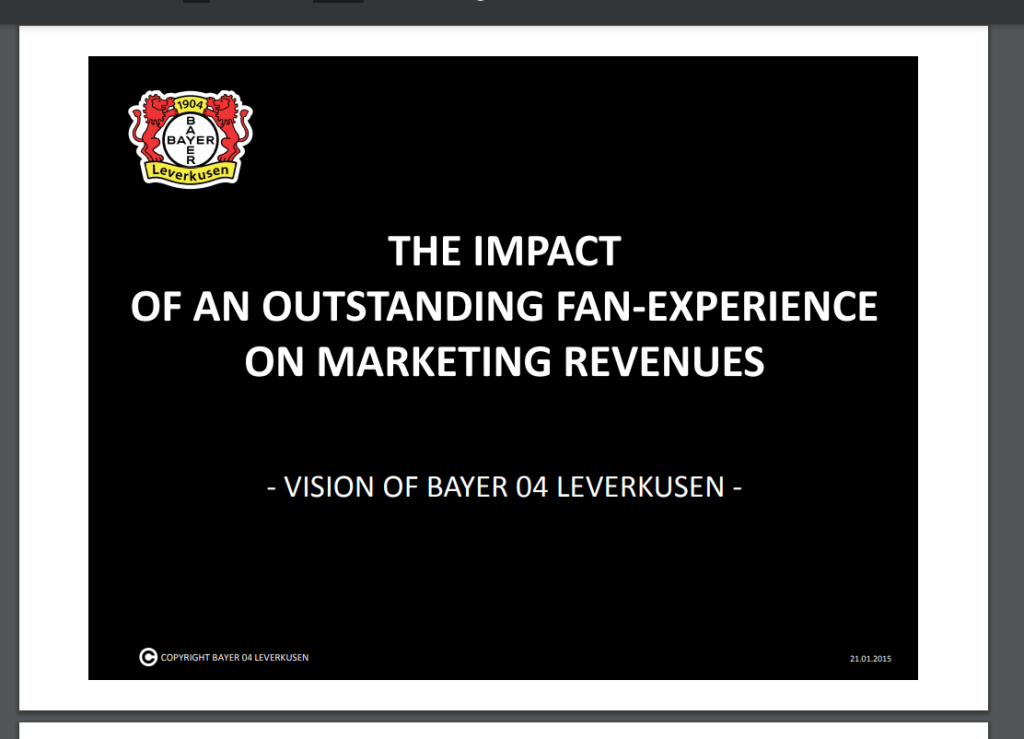 2015 ESSMA Summit – Bayer 04 Leverkusen
