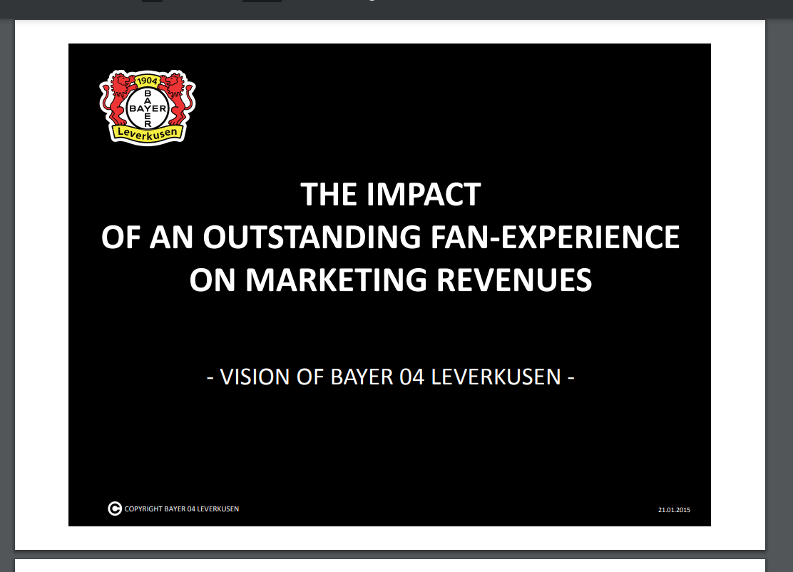 2015 ESSMA Summit – Bayer 04 Leverkusen