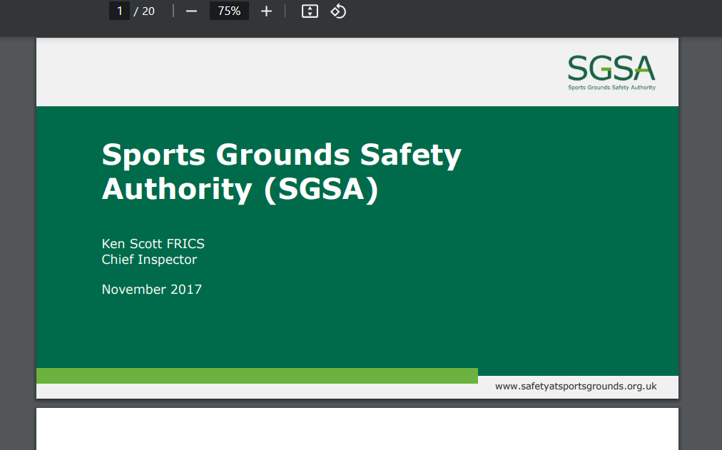 2017 Safety & Security Workshop – SGSA, Ken Scott