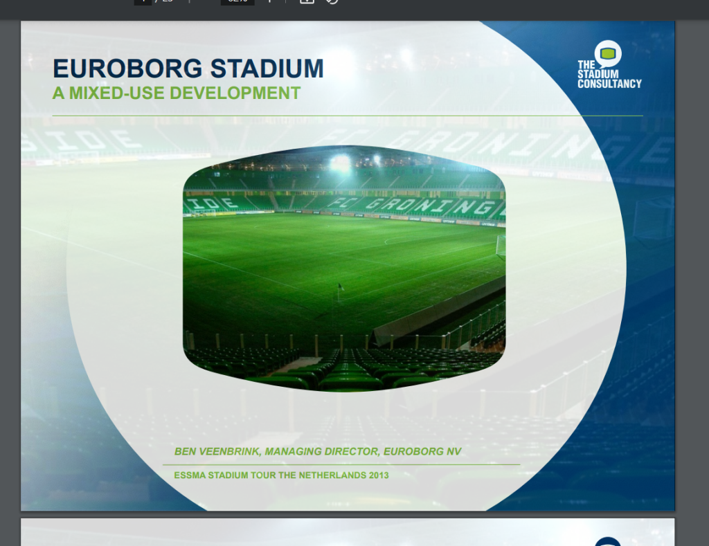 The development of the Euroborg Stadium, home to FC Groningen