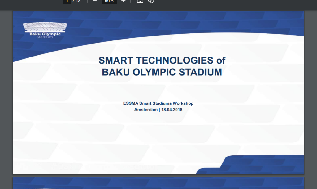 2018 ESSMA Smart & Stadium Workshop –
