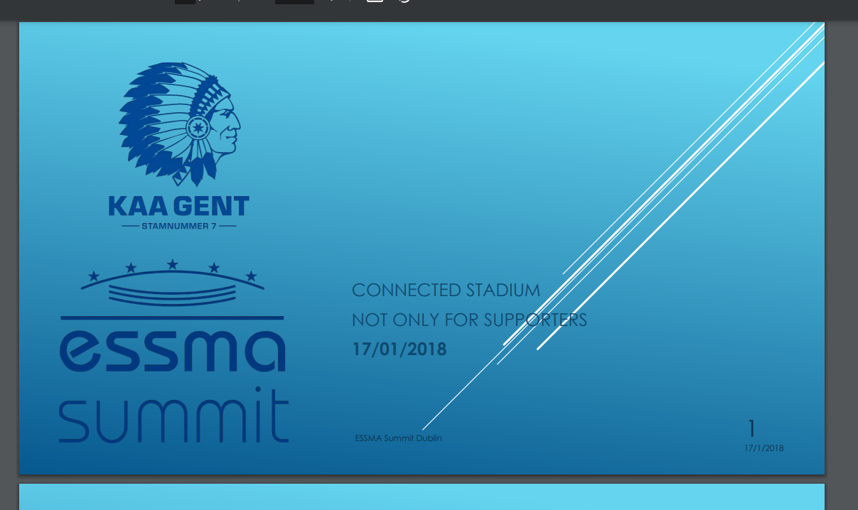 2018 ESSMA Summit – KAA Gent, Dirk Piens
