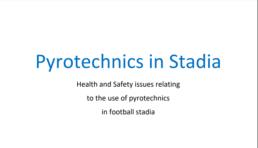 Pyrotechnics in Stadia