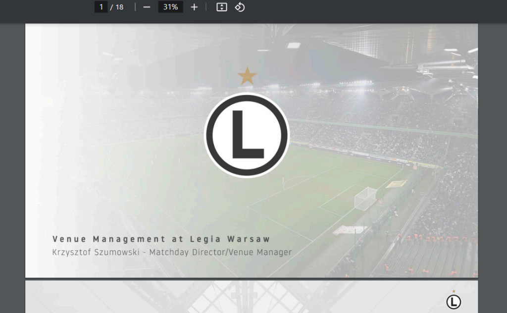 2019 ESSMA Summit – Legia Warsaw, Krzyztof Szumowski