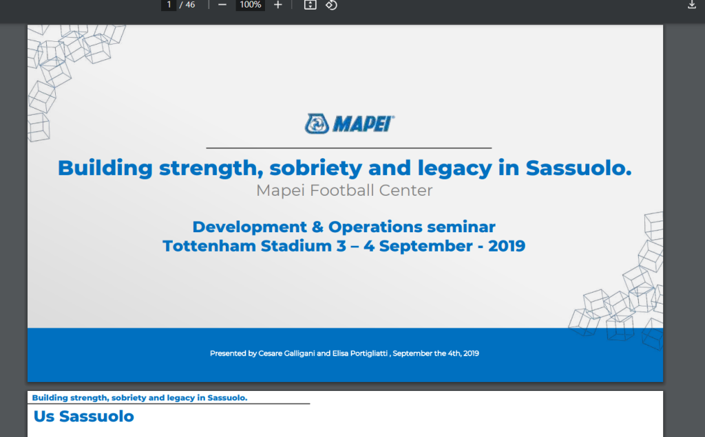 2019 ESSMA Development & Operations Workshop – Mapei, Cesare Galligani & Elisa Portigliatti
