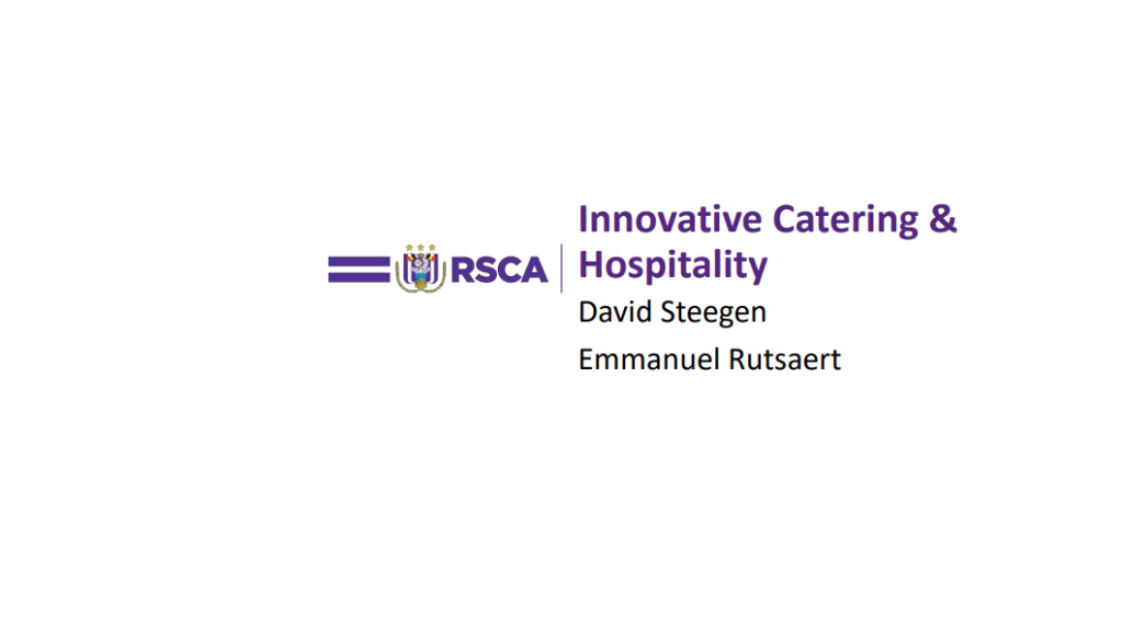 2019 ESSMA Summit – RSC Anderlecht, David Steegen & Emmanuel Rutsaert