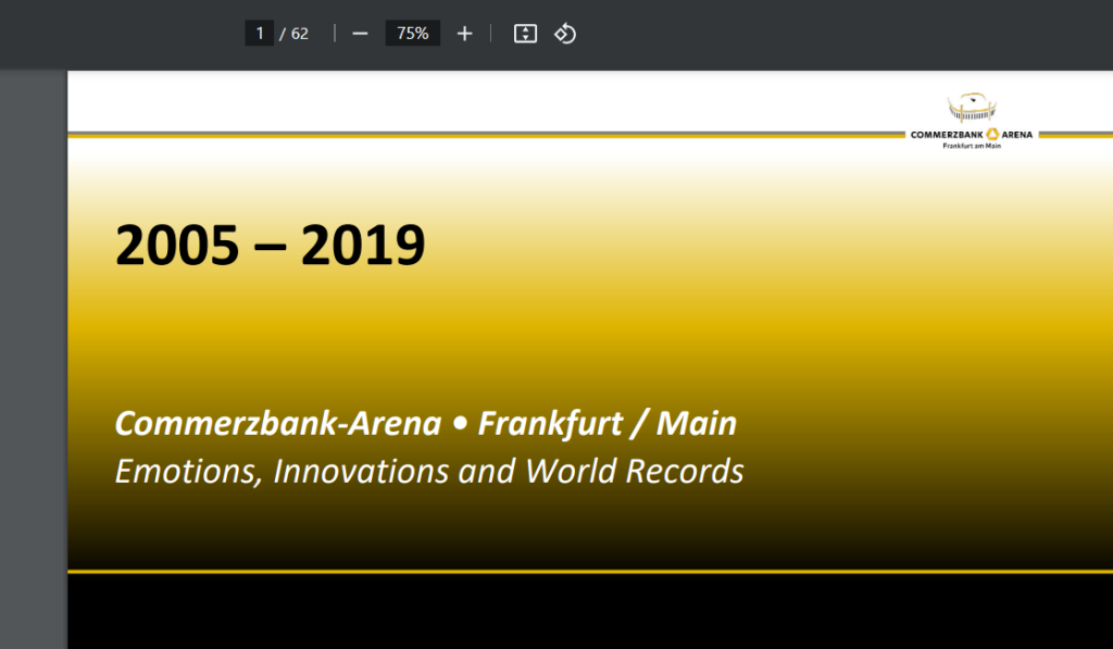 Commerzbank-Arena through the years