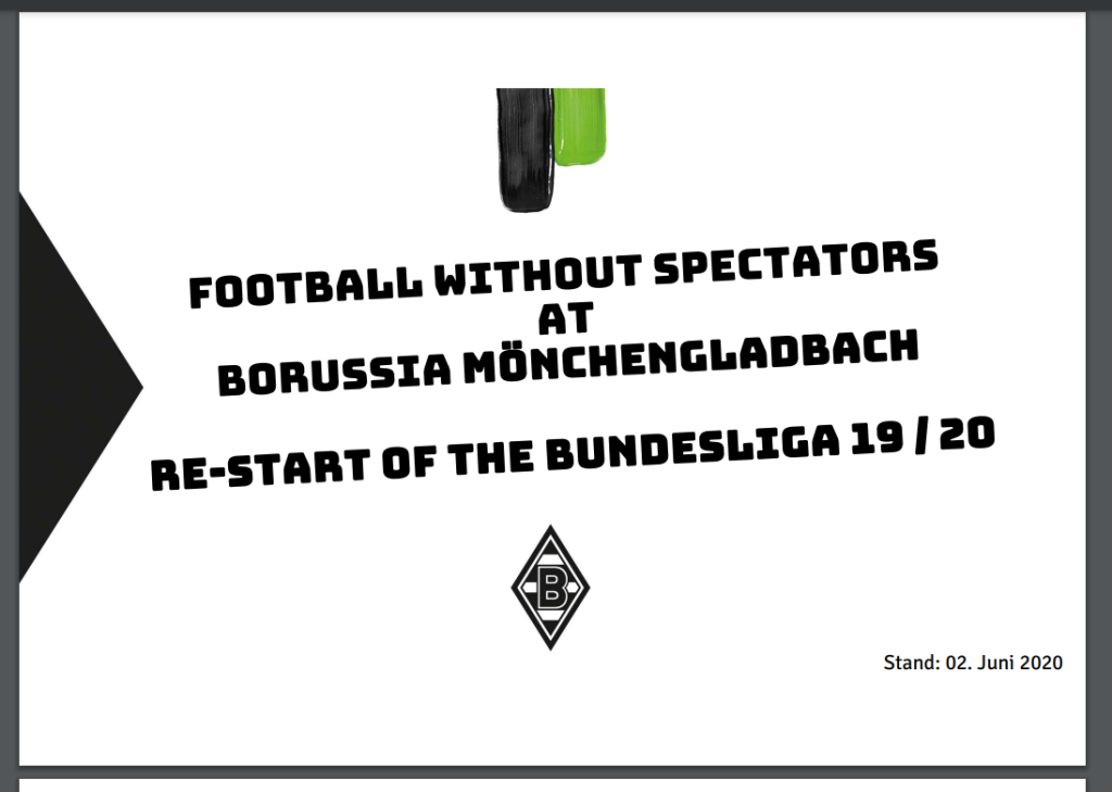 Football without spectators and the restart of the Bundesliga – Borussia Mönchengladbach
