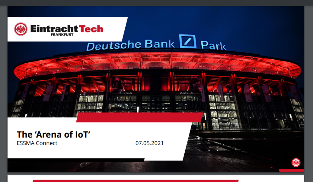 Eintracht Tech Frankfurt on the Deutsche Bank Park