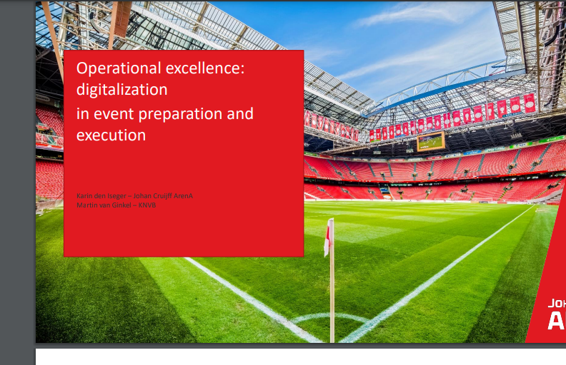 2023 ESSMA Summit Warsaw – Johan Cruijff ArenA & KNVB, Karin den Iseger & Martin van Ginkel