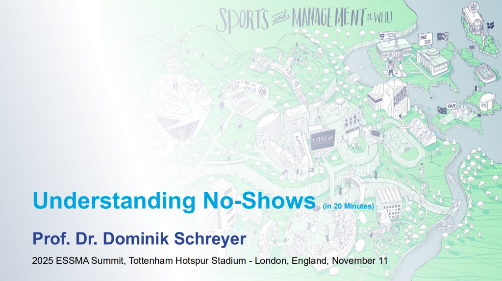 ESSMA Summit 2025: Understanding No-Shows (Prof. Dr. Dominik Schreyer)