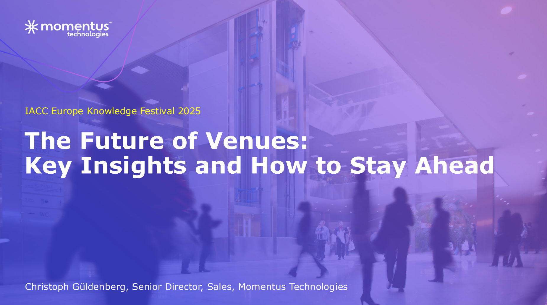 ESSMA Summit 2025: The future of venues (Christoph Güldenberg – Momentus Technologies)