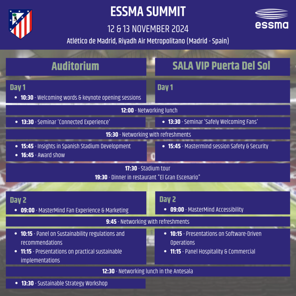 Programme 11th ESSMA Summit in Madrid — banner