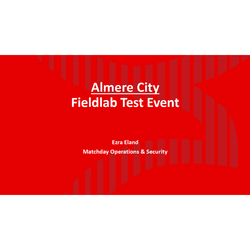 Fieldlab test events: 1,300 fans returning to Almere City FC