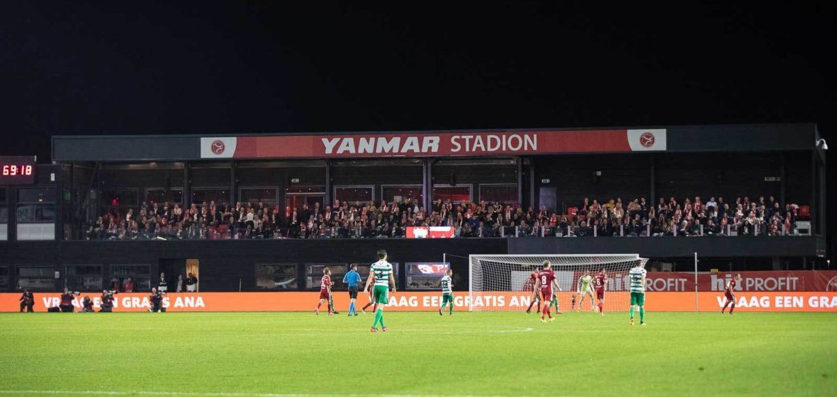 Almere City FC welcomed 1,300 fans back to to the stadium for an experiment