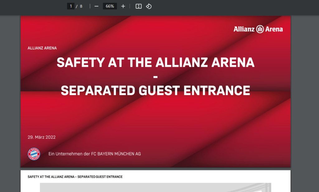 Safety & Security Workshop 2022 Allianz Arena – Allianz Arena, UWe Stadler