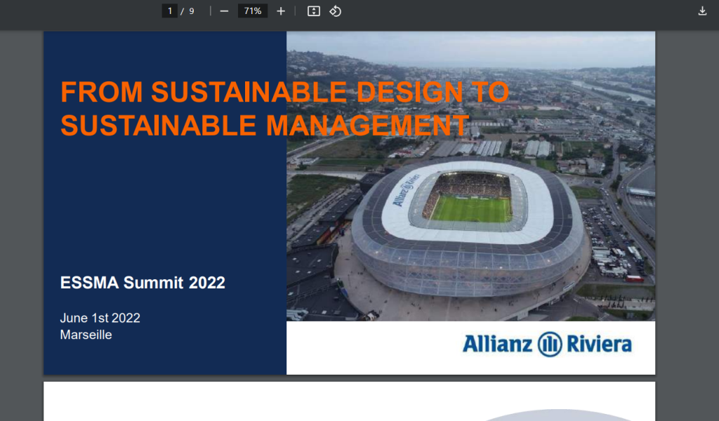 2022 ESSMA Summit Marseille – Allianz Riviera stadium