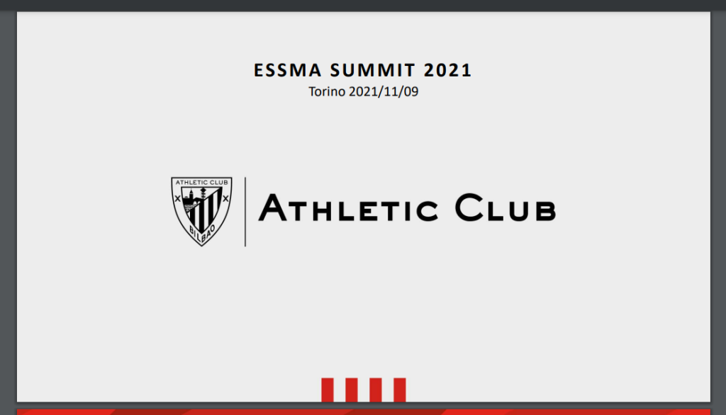 2021 ESSMA Summit Turin – Athletic Club, Eskerrik Asko
