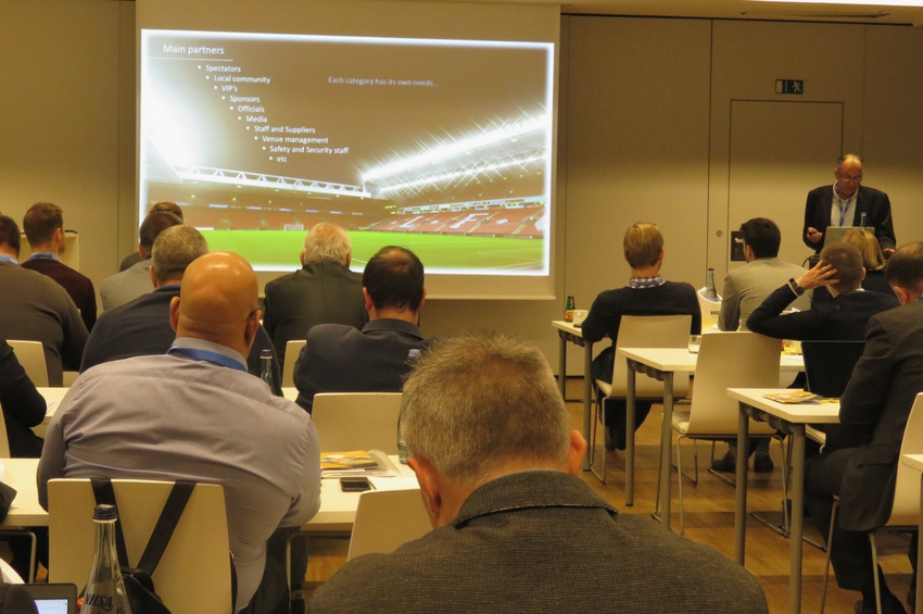 Phivos Constantinides on steward formation and training during the ESSMA Safety & Security Workshop