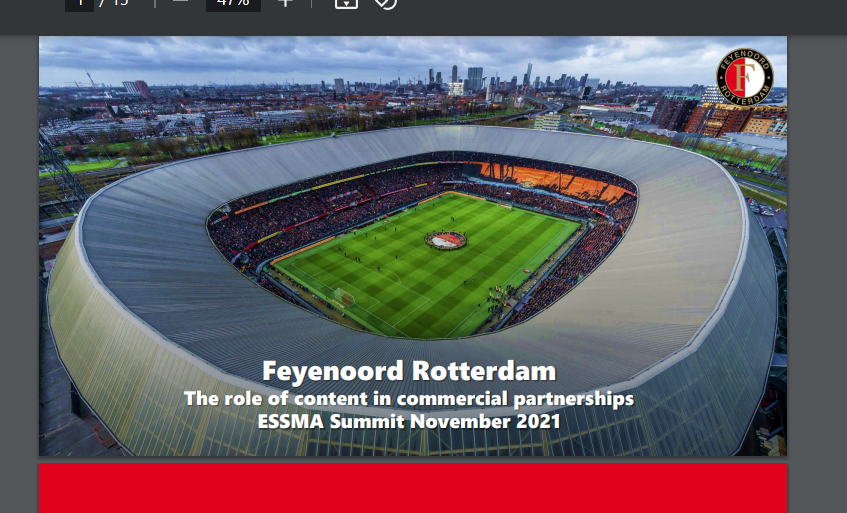 2021 ESSMA Summit Turin – Feyenoord Rotterdam