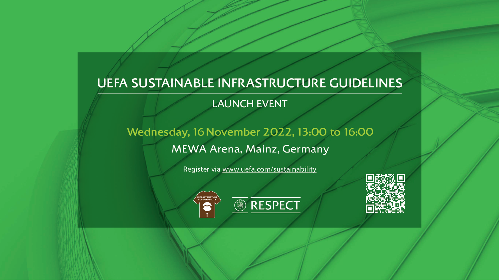 Launch of UEFA Sustainable Infrastructure Guidelines – Save the date