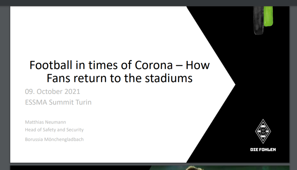2021 ESSMA Summit Turin – Borussia Möchengladbach, Matthias Neumann