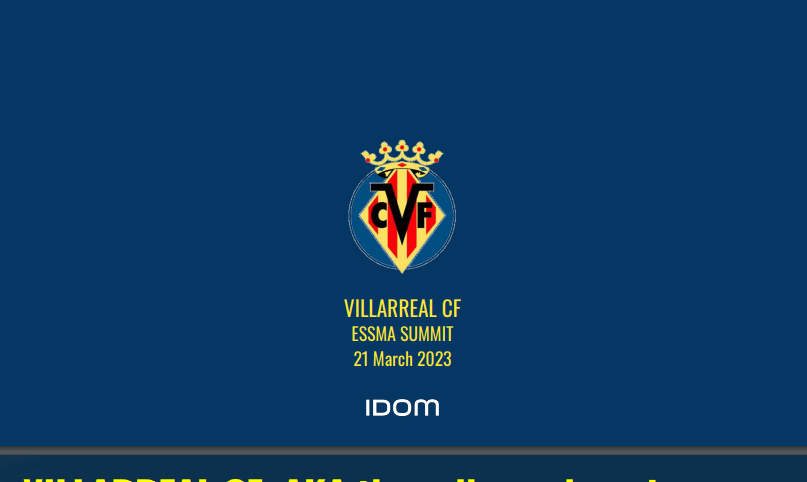 2023 ESSMA Summit Warsaw – Villarreal CF, Juan Anton De Salas